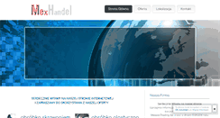Desktop Screenshot of mexhandel.pl